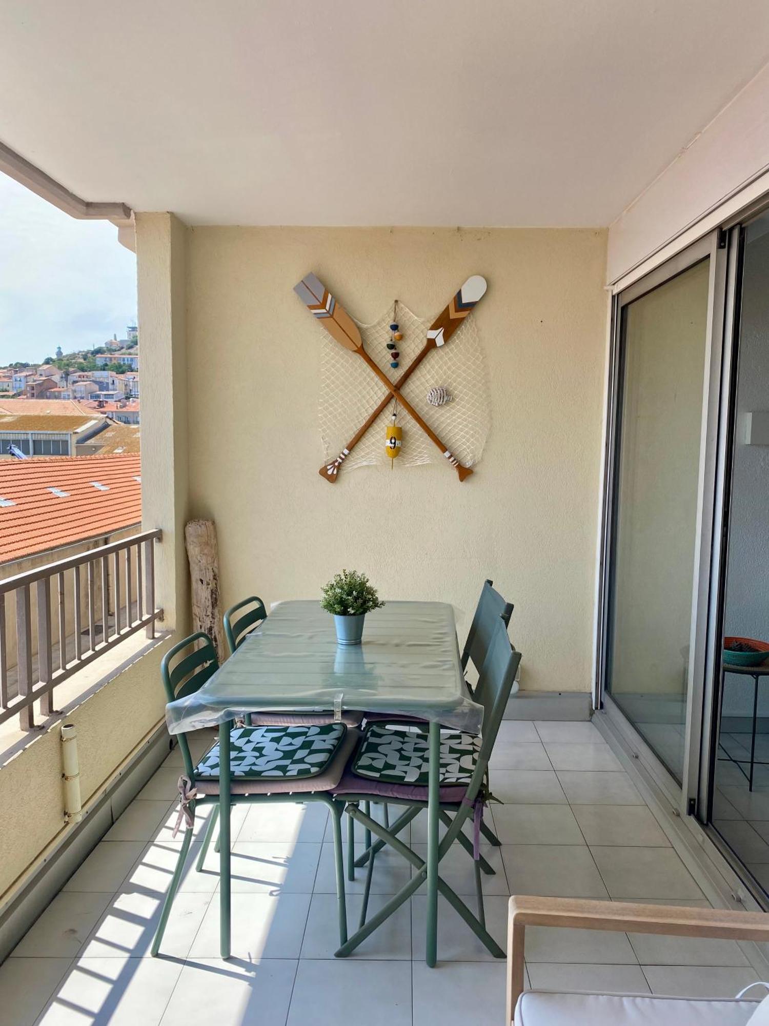 Escale Paisible A Sete, Belle Terrasse Vue Sur Mer Exterior foto
